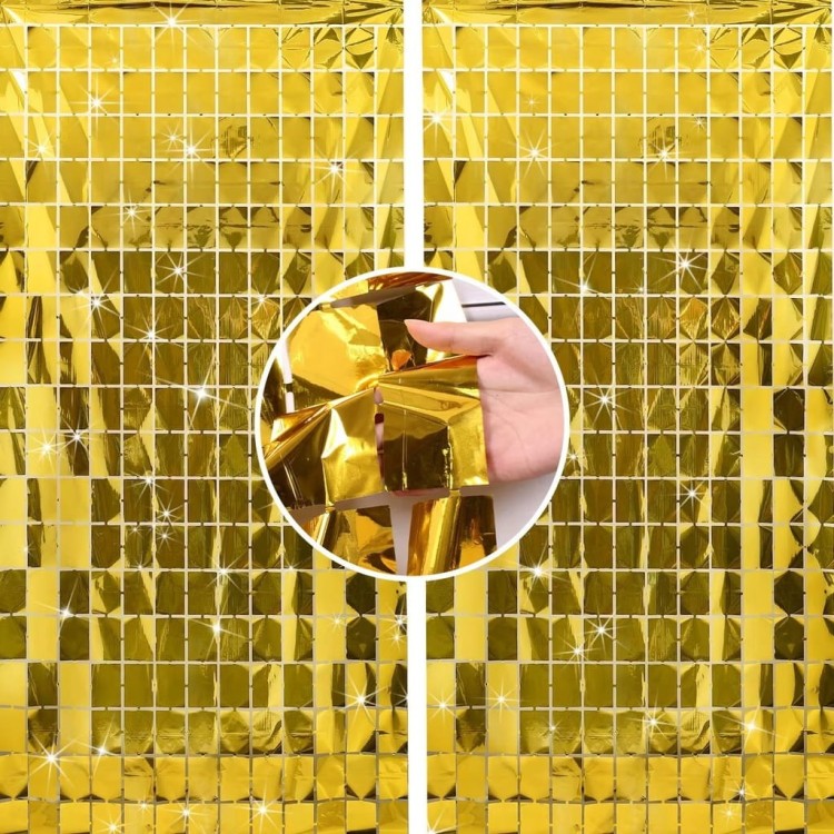 ZŁOTA ŚCIANKA na urodziny, chrzest,Sylwester dekoracja panelowa BŁYSZCZĄCA