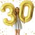 Balony na 30 urodziny foliowe ZŁOTE duże 100 cm 30stka dekoracje