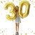 Balony na 30 urodziny foliowe ZŁOTE duże 100 cm 30stka dekoracje