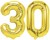 Balony na 30 urodziny foliowe ZŁOTE duże 100 cm 30stka dekoracje