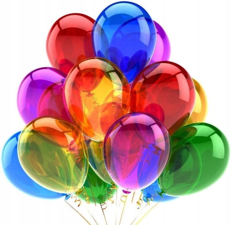 Balony Crystal transparentne kolorowe 50 sztuk profesjonalne 12 CALI
