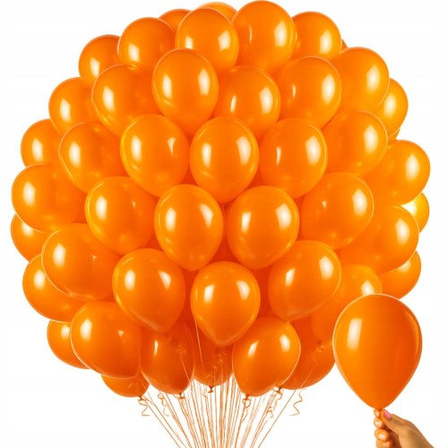 Balony Halloween pomarańczowe 12 cm 100 sztuk | 5 cali do girland