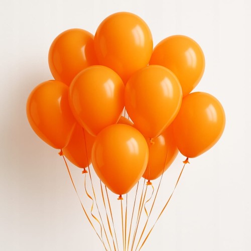 Balony Halloween pomarańczowe 12 cm 100 sztuk | 5 cali do girland