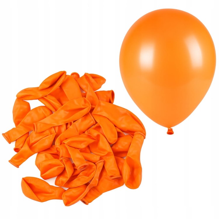 Balony Halloween pomarańczowe 12 cm 100 sztuk | 5 cali do girland