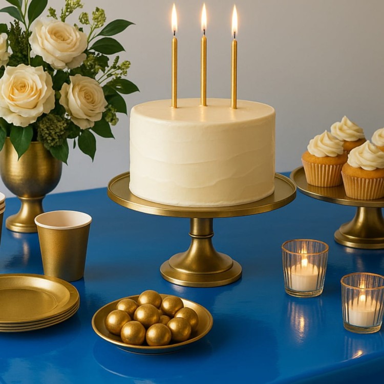 Obrus foliowy jednorazowy niebieski 137×274 cm DEKORACJA STOŁU impreza