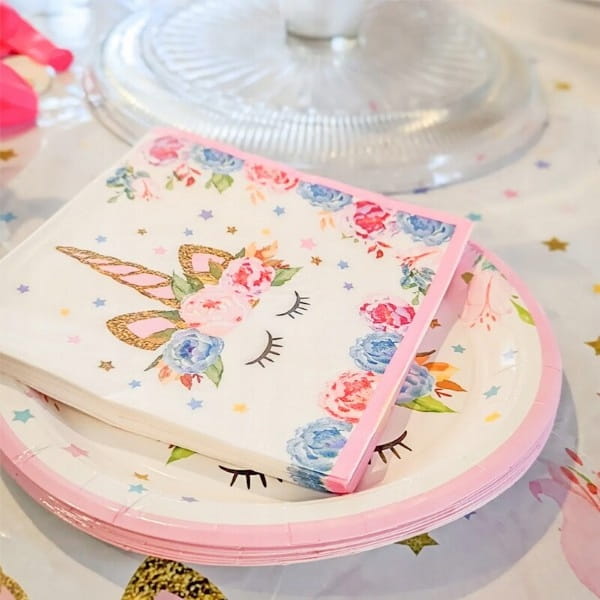 Serwetki papierowe urodzinowe Jednorożec