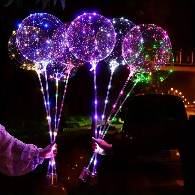Balon LED świecący duży 45 cm balon bobo