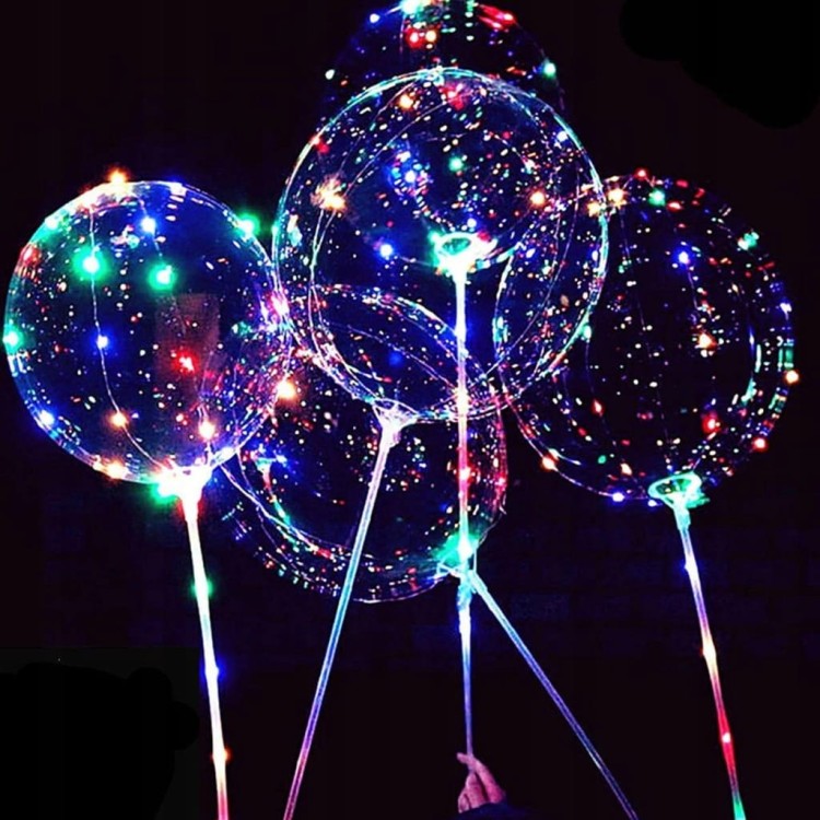 Balon LED świecący duży 45 cm balon bobo