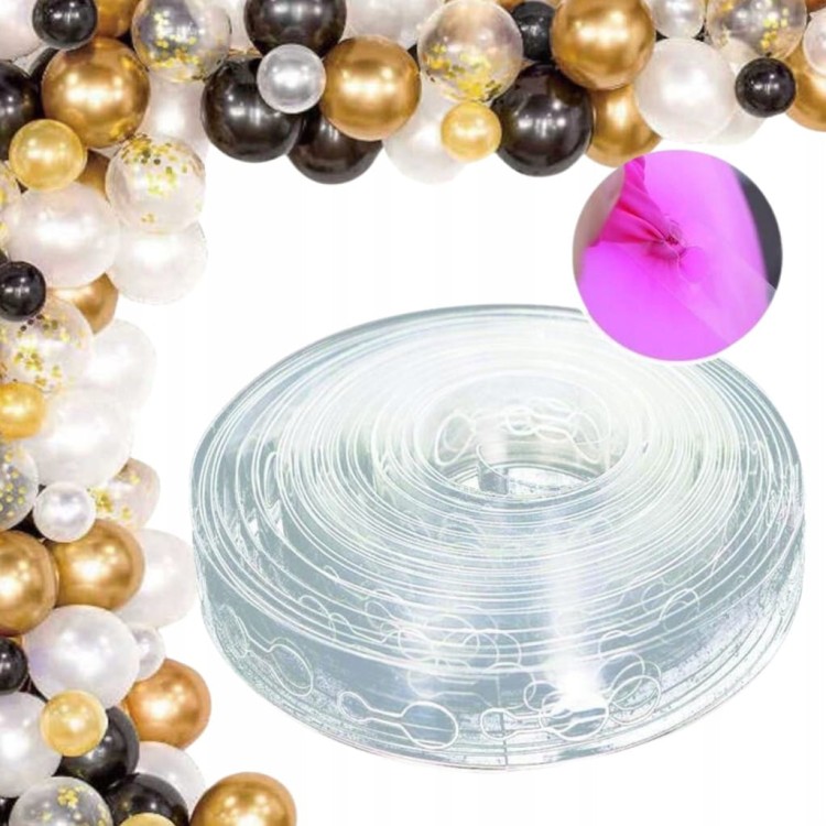 Taśma do Girland Balonowych 5metrów Girlanda Balonowa Komunia Studniówka